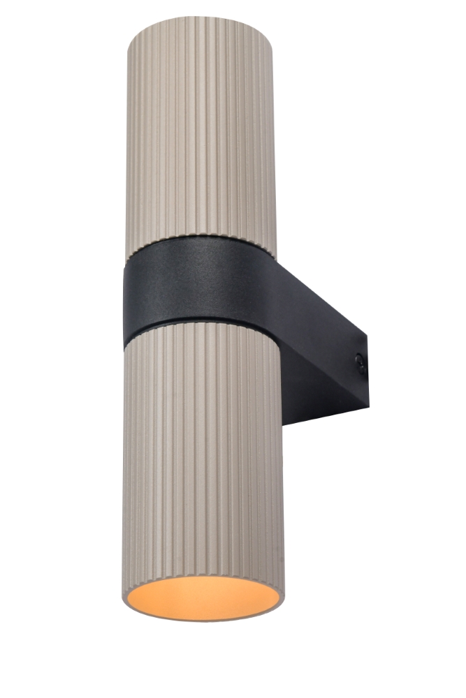 Wall spot ribs Linea Sand with black