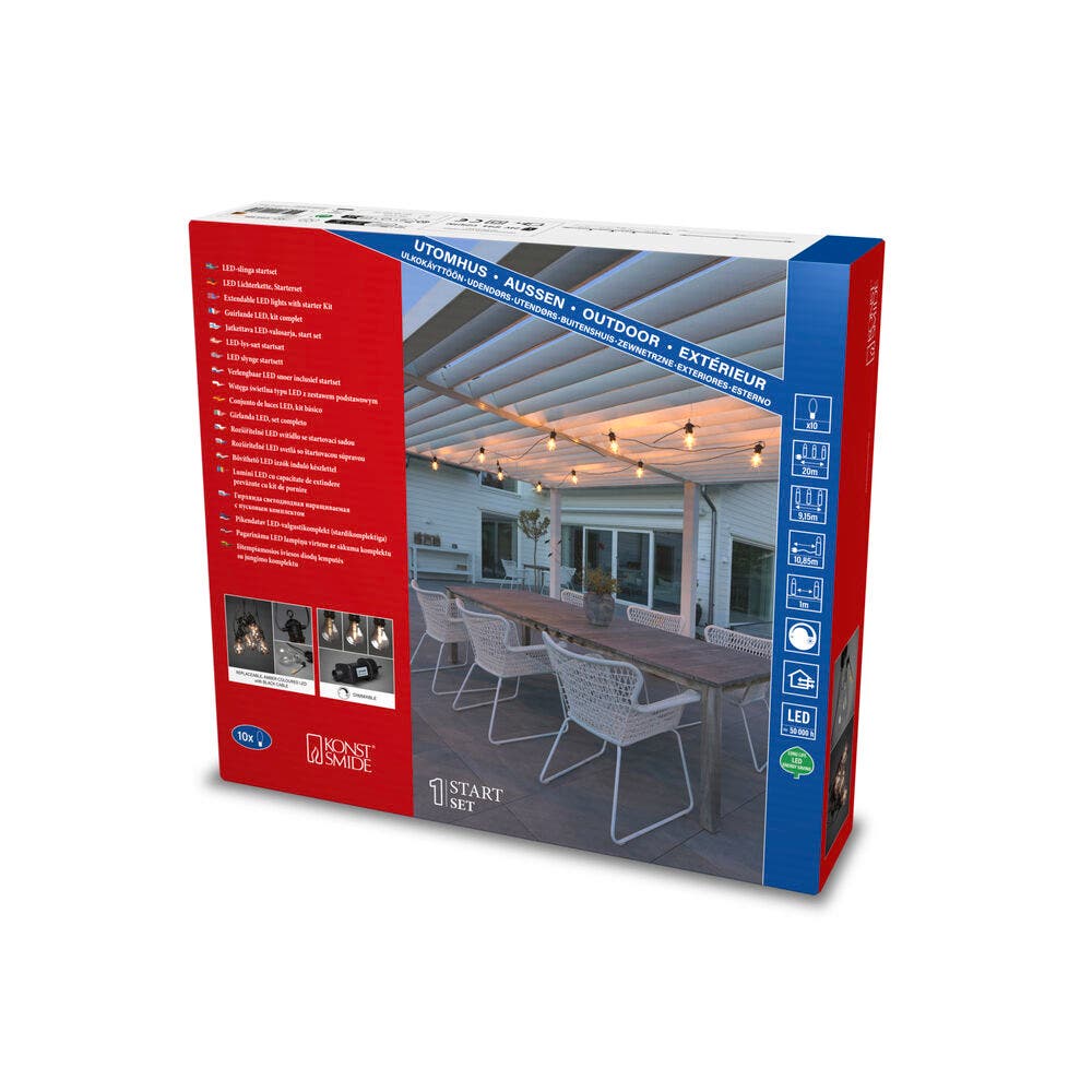 Light chain Partylight Starter set 10 lights KonstSmide 7318304144805