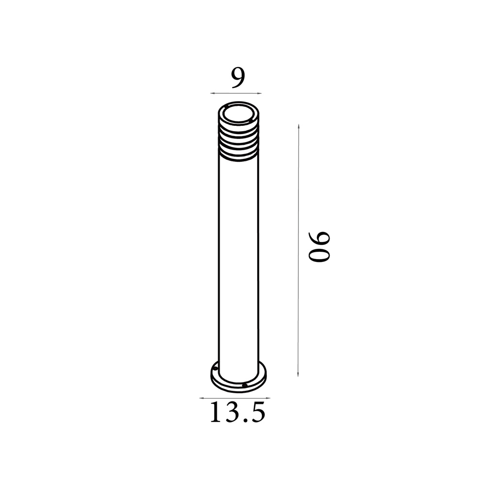 Design path lighting Toluca black 90cm Searchlight 5,05342E+12