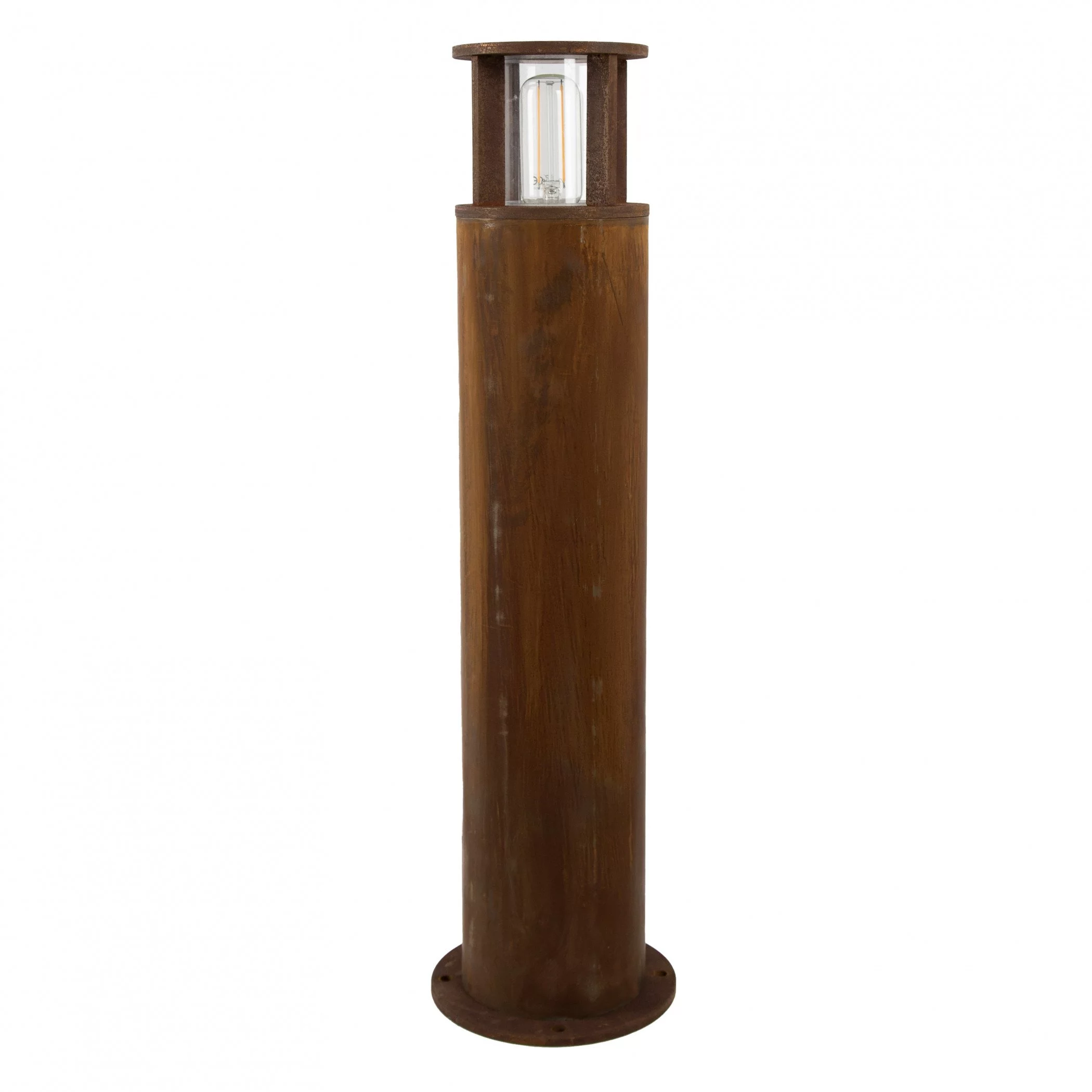 Round garden lamp Marina 60 corten