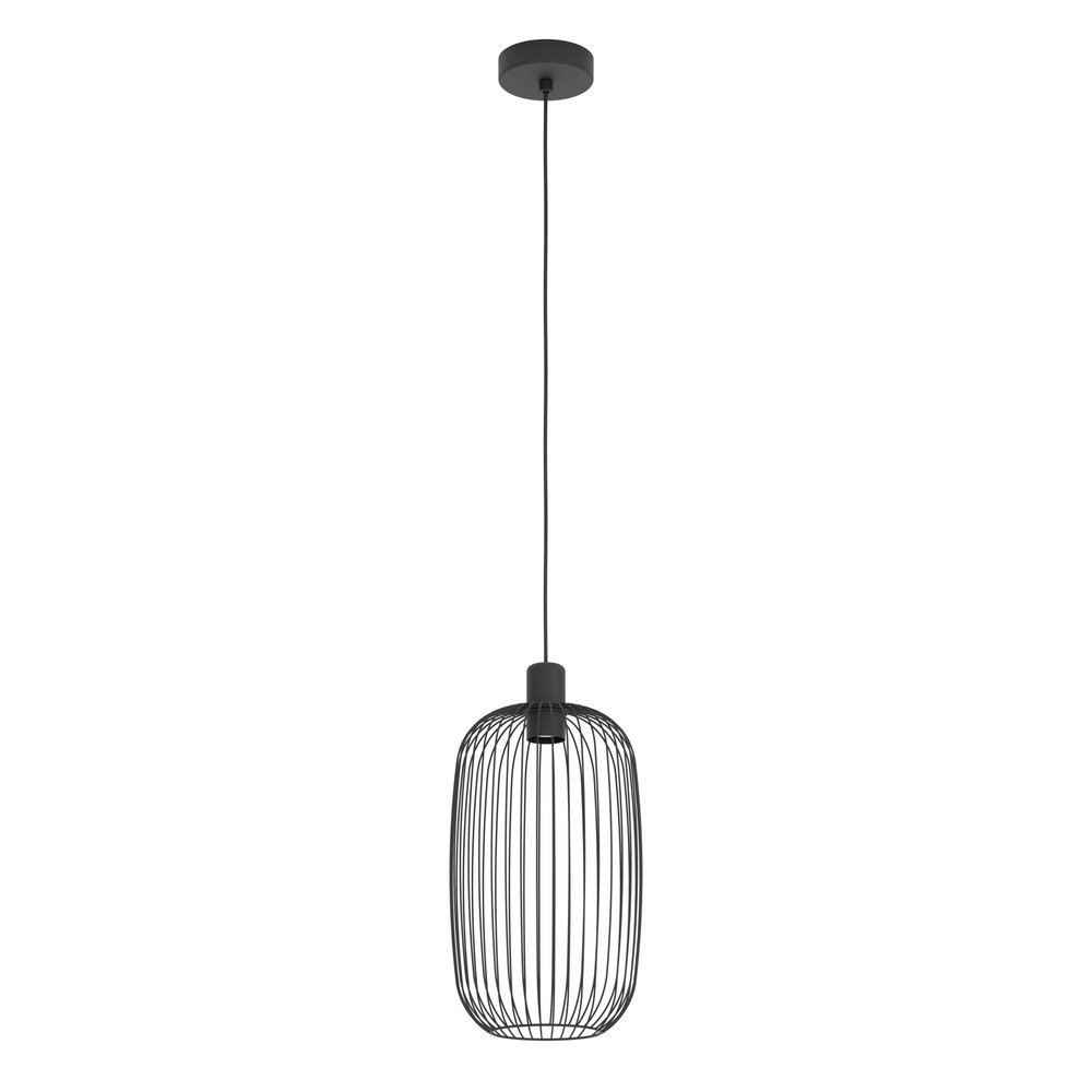 Wire pendant lamp Lodods black Ø 22cm Eglo 9008606390274