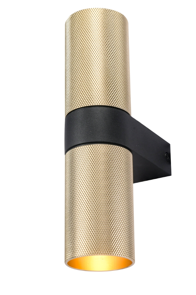 Wall spot structure Grana Matte gold with black