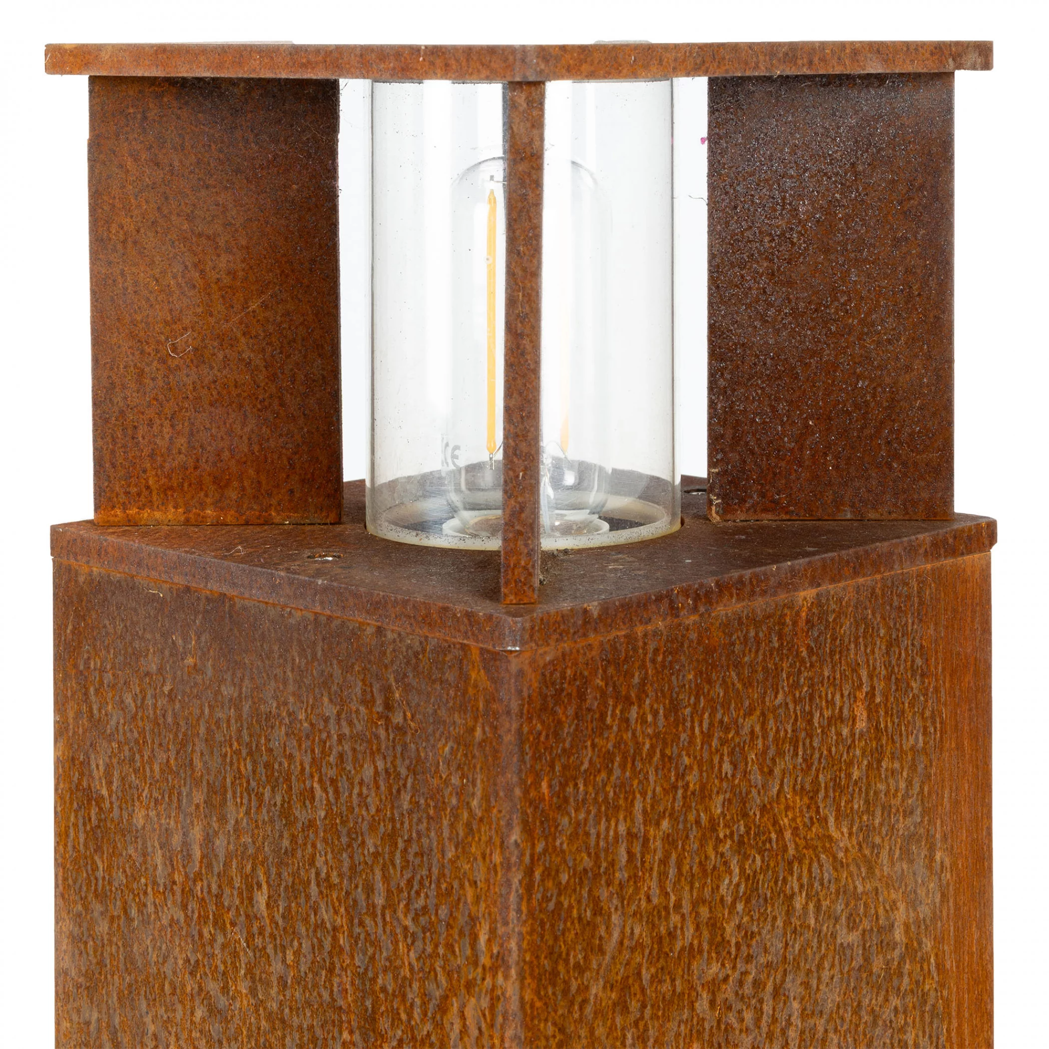Square garden lamp Marina 70 corten KS Verlichting 8714732783507