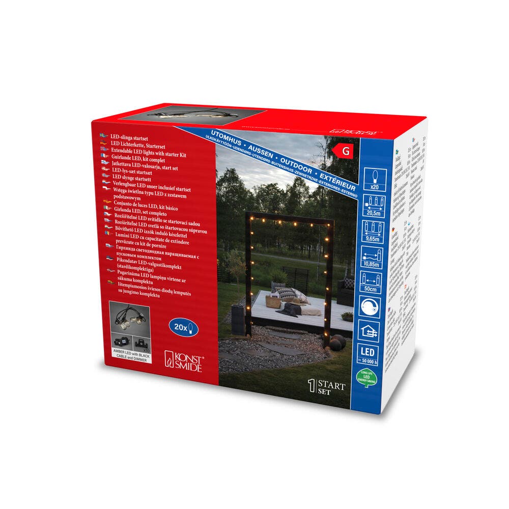 Light chain Partylight Starter set 20 lights date KonstSmide 7318300026716