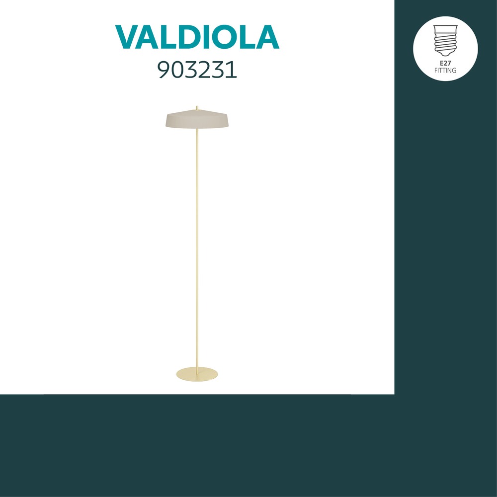 Design floor lamp Valdiola sand brown Eglo 9008606406760