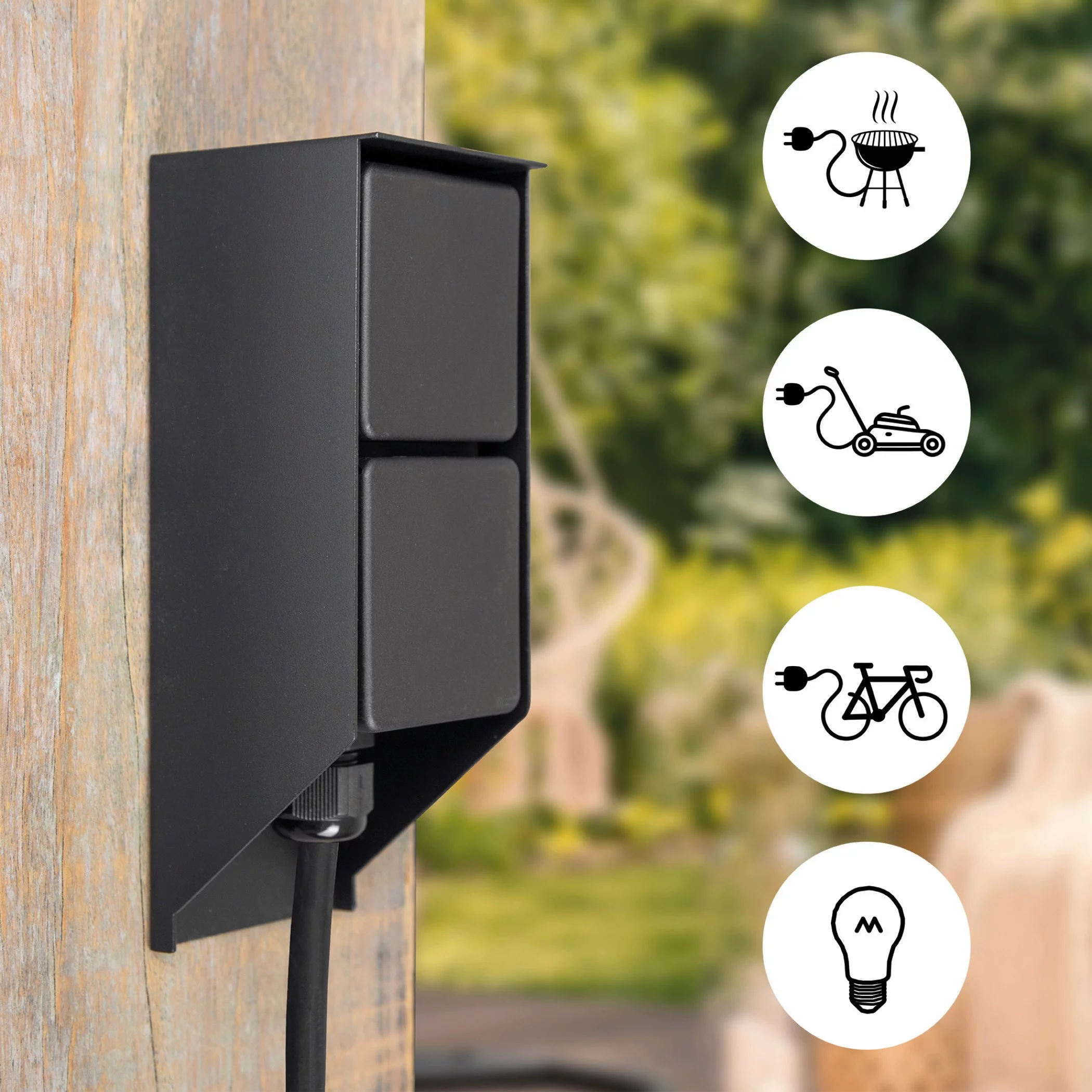 Socket Double black KS Verlichting 8714732778404