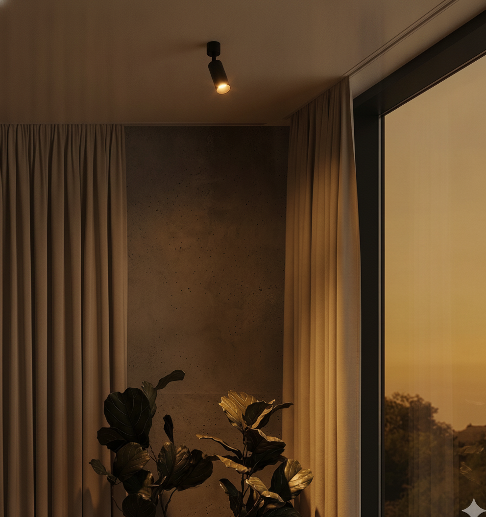 Ceiling spotlight Comet Orientable black