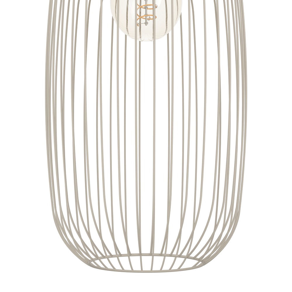 Wire pendant lamp Lodods sand brown Ø 22cm Eglo 9008606390298