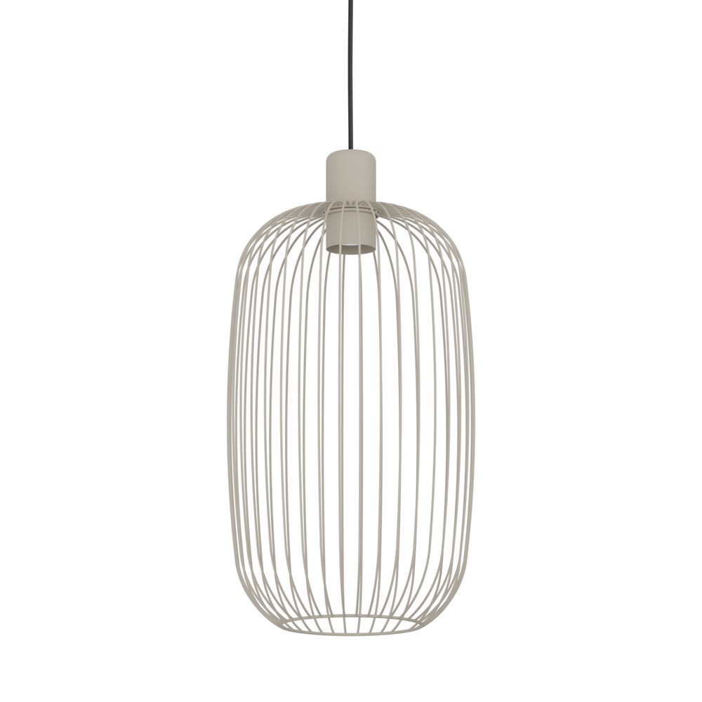 Wire pendant lamp Lodods sand brown Ø 22cm Eglo 9008606390298