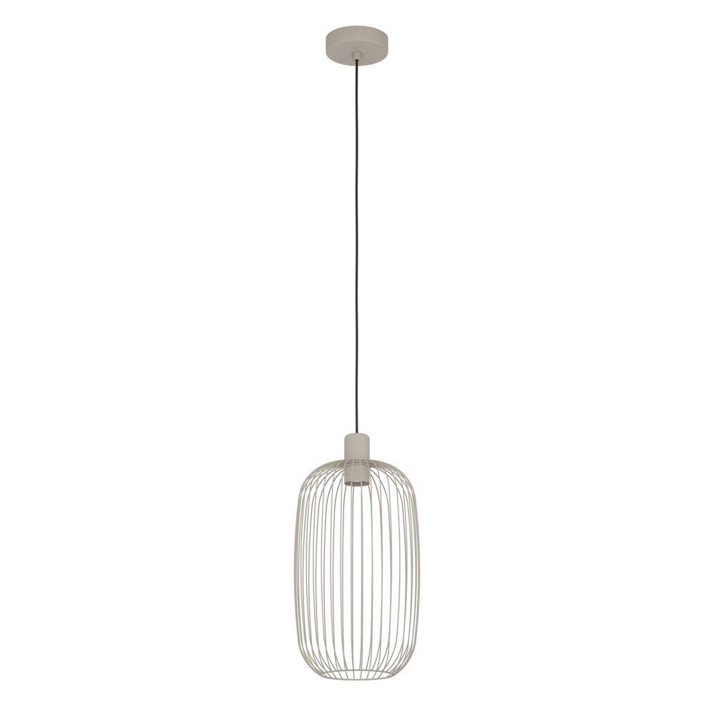 Wire pendant lamp Lodods sand brown Ø 22cm Eglo 9008606390298