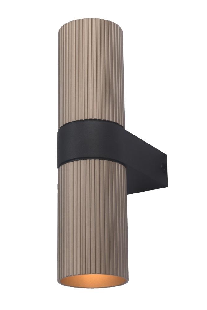 Wall spot ribs Linea Champagne with black