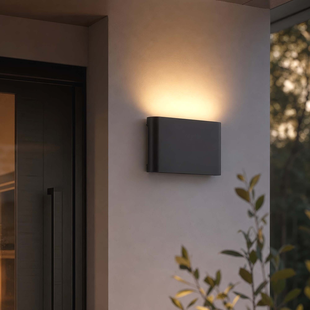 Design wall lamp Varaggio 17.5cm black Searchlight 5,05342E+12