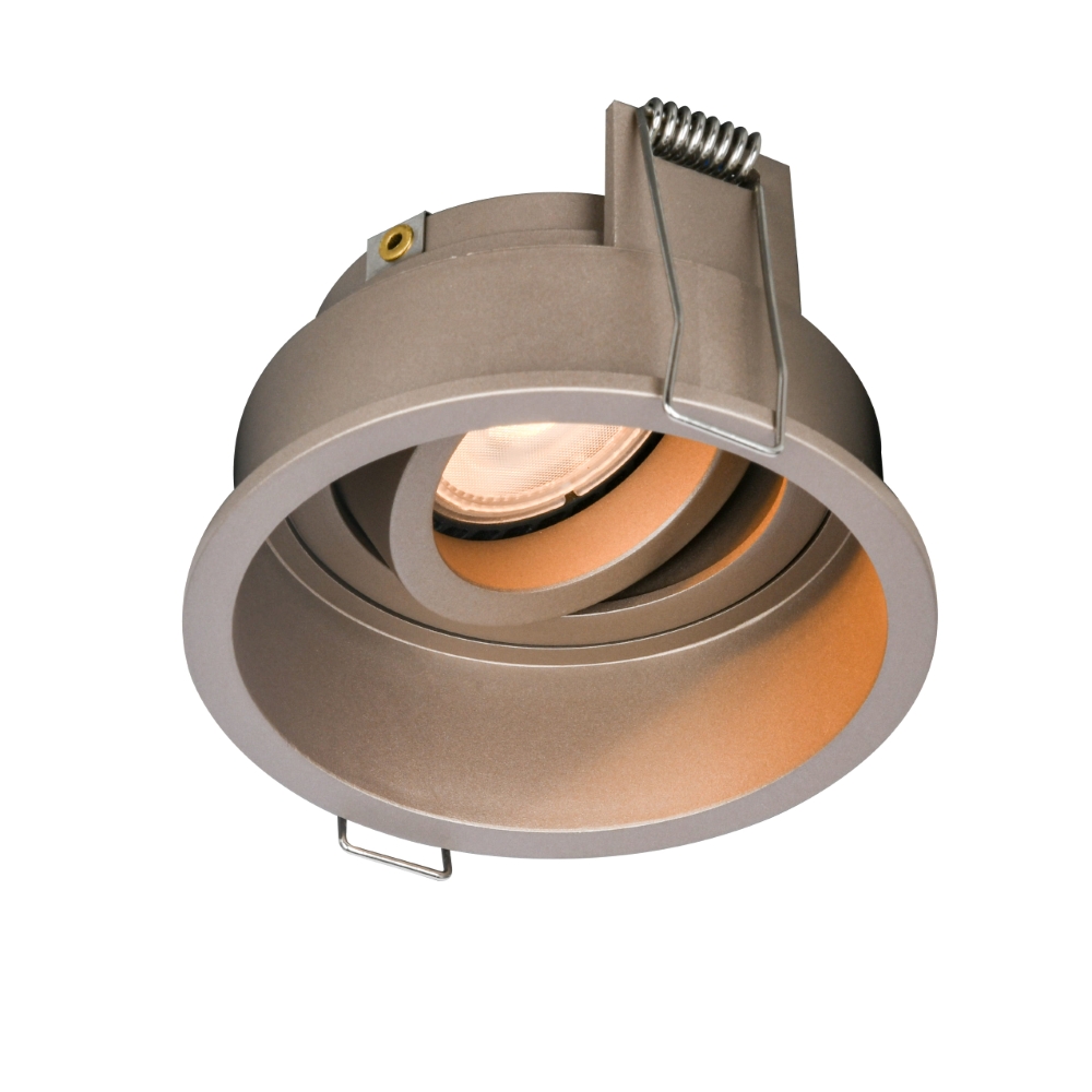 Champagne recessed spotlight Rex