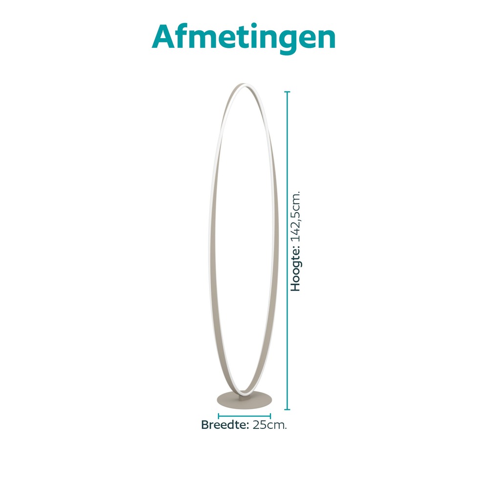 Design floor lamp Camerota sand brown Eglo 9008606391363