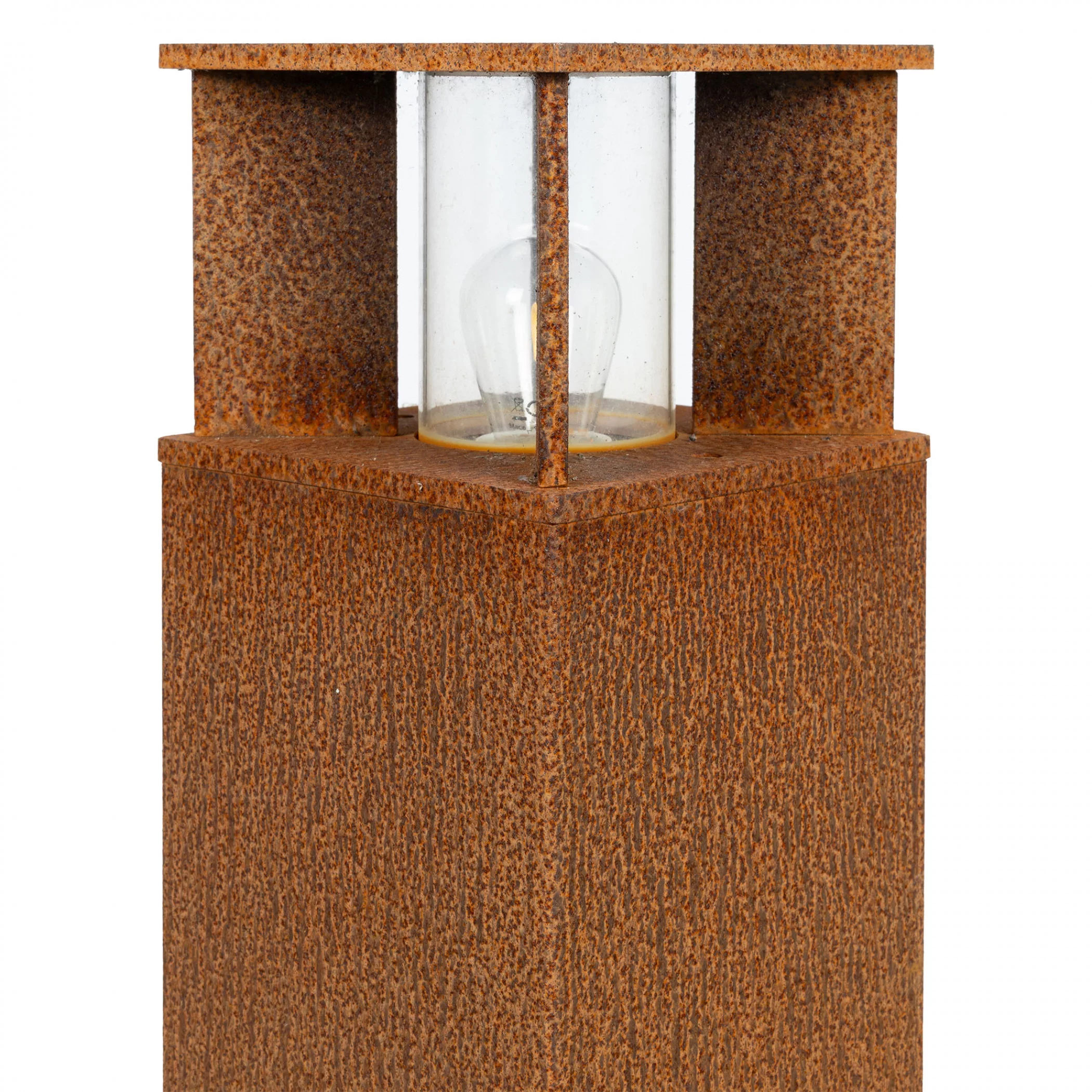 Square garden lamp Marina 40 corten KS Verlichting 8714732783408