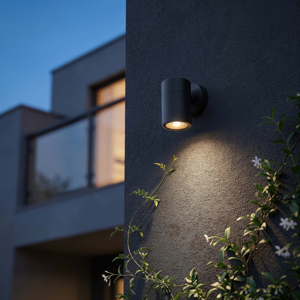 Wall spotlight Haifa Down Black Searchlight 5,05342E+12
