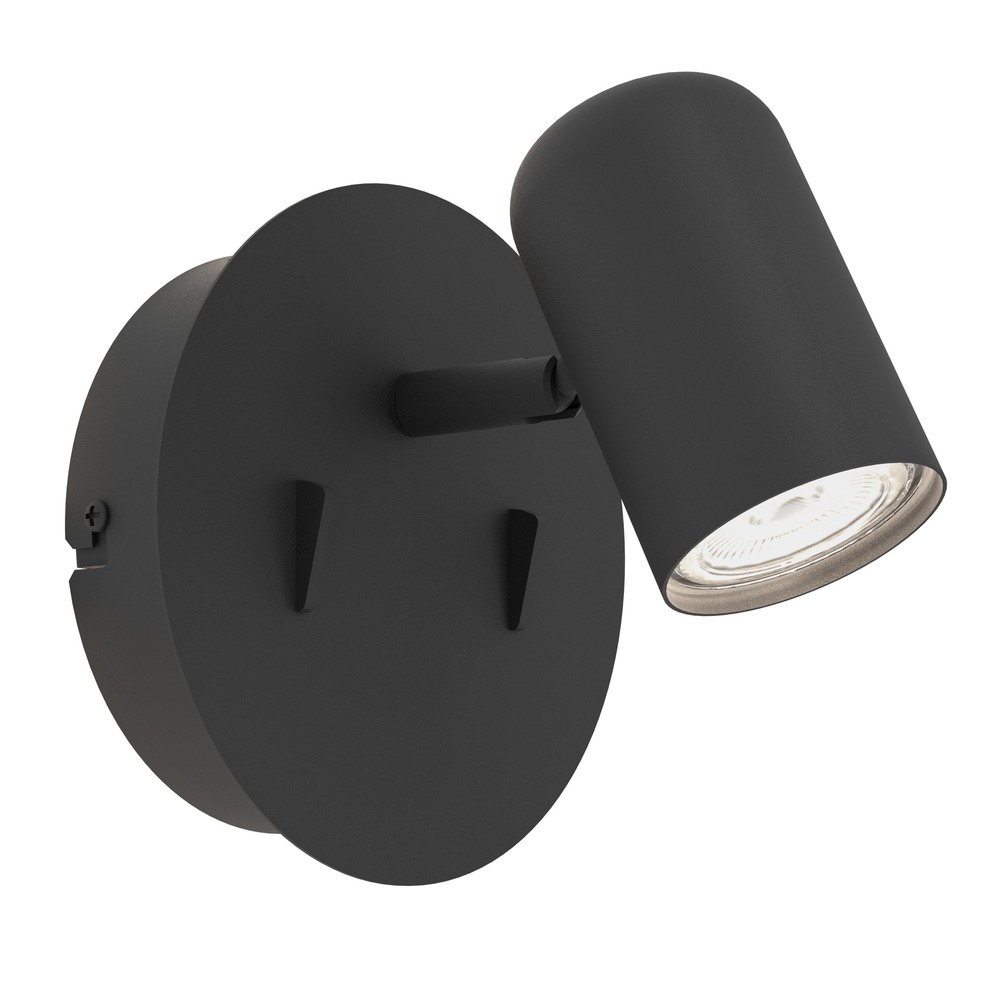 Surface-mounted spot Montemurro Single Black