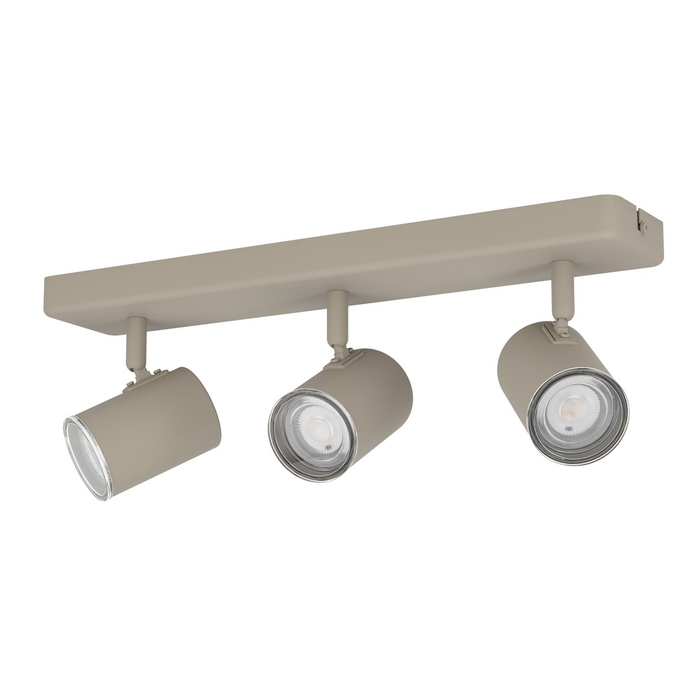 Surface-mounted spot 3-lights Consuma 1 sand brown