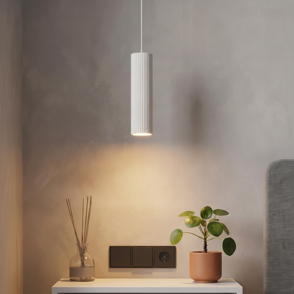 Pendant lamp Comet white