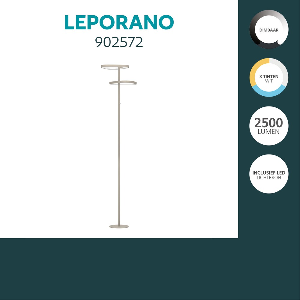 Modern floor lamp Leporano sand brown Eglo 9008606391226