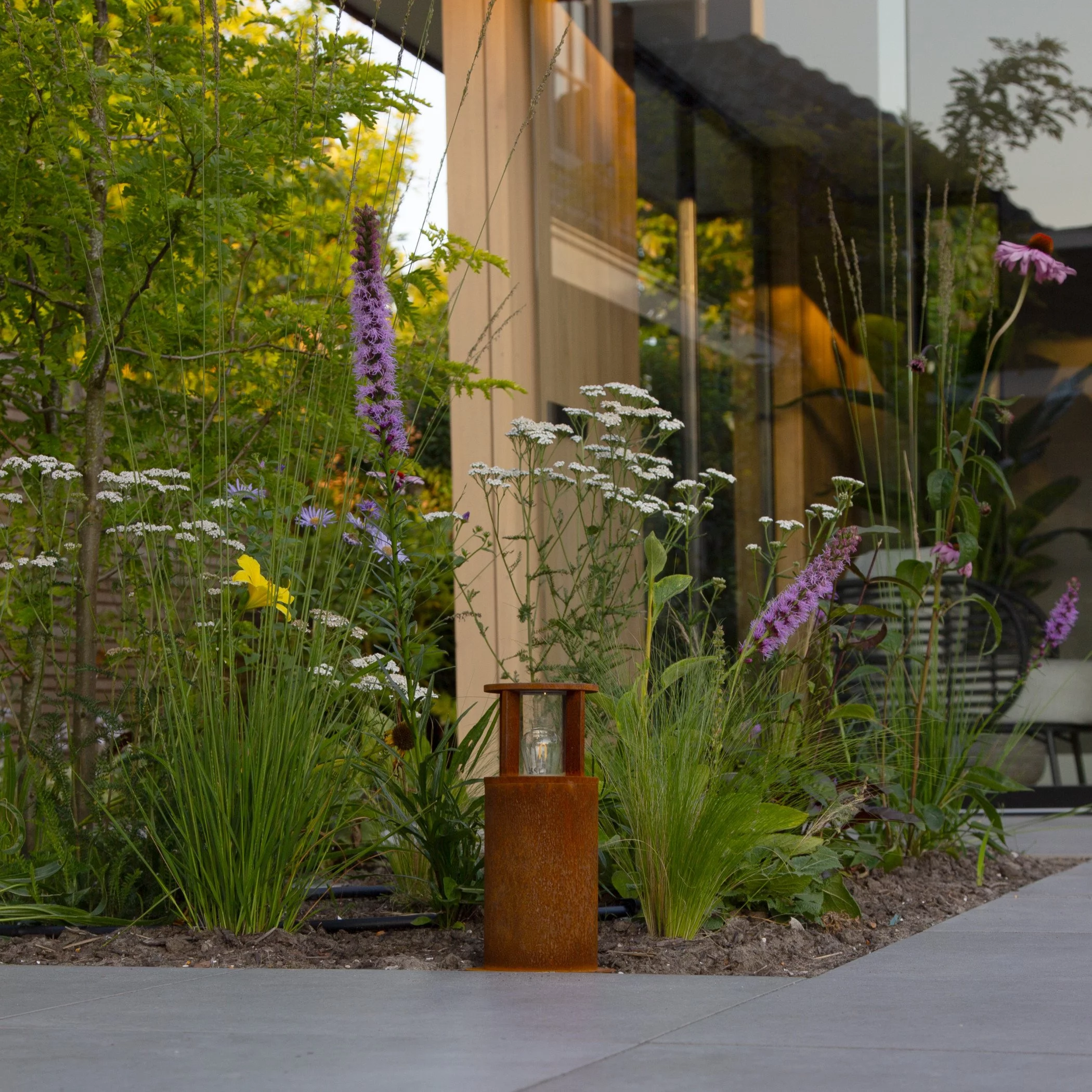 Round garden lamp Marina 30 corten KS Verlichting 8714732783804