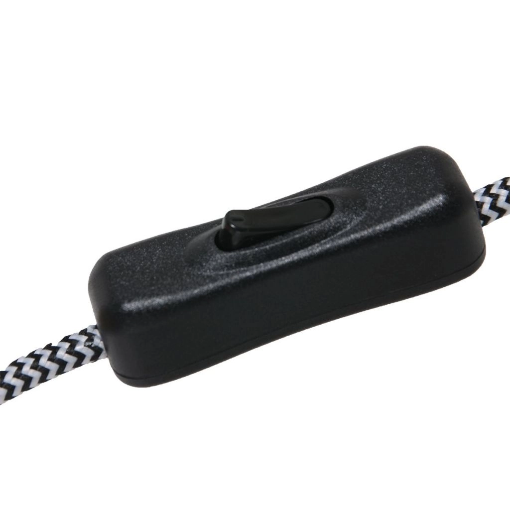 Black wall lamp Vela Lino with cream cap Steinhauer 8712746182491