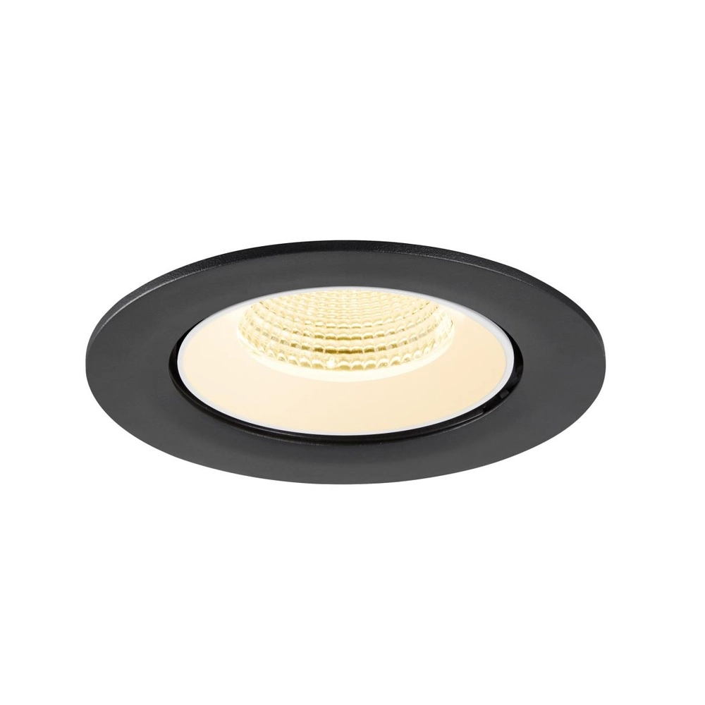 Recessed spotlight Numinos Gimble L black/white 3000K - 55deg SLV 4024163310260