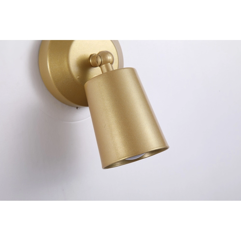 USB Rechargeable Wall Lamp Cone gold Searchlight 5053423298412