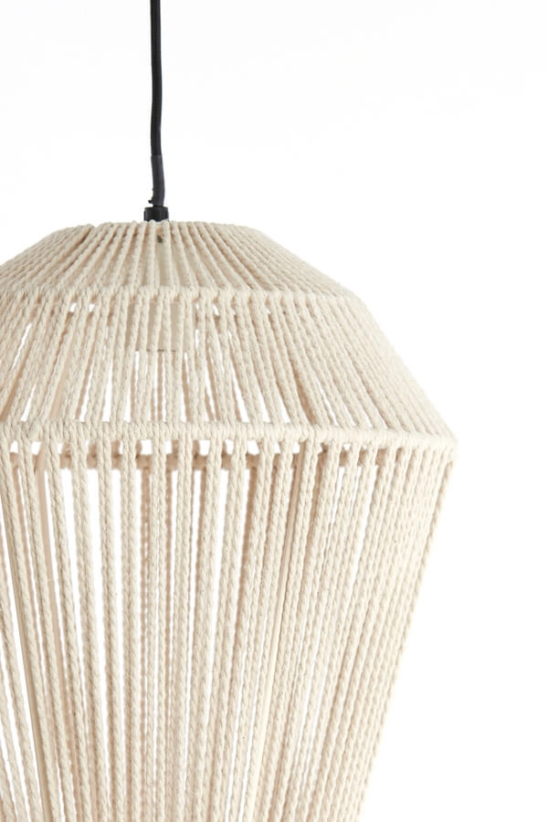 Scandinavian pendant lamp Deya cream Ø 30cm Light & Living 8717807744946