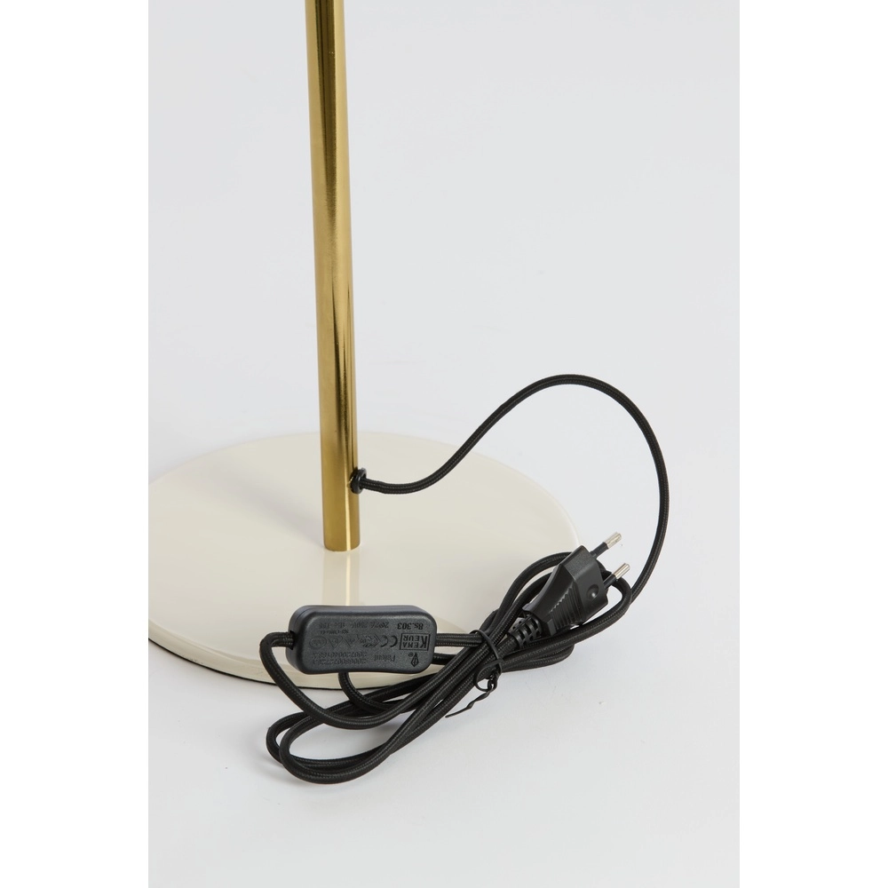 Table lamp Surin Ø 26cm - gloss cream with gold Light & Living 8717807740979