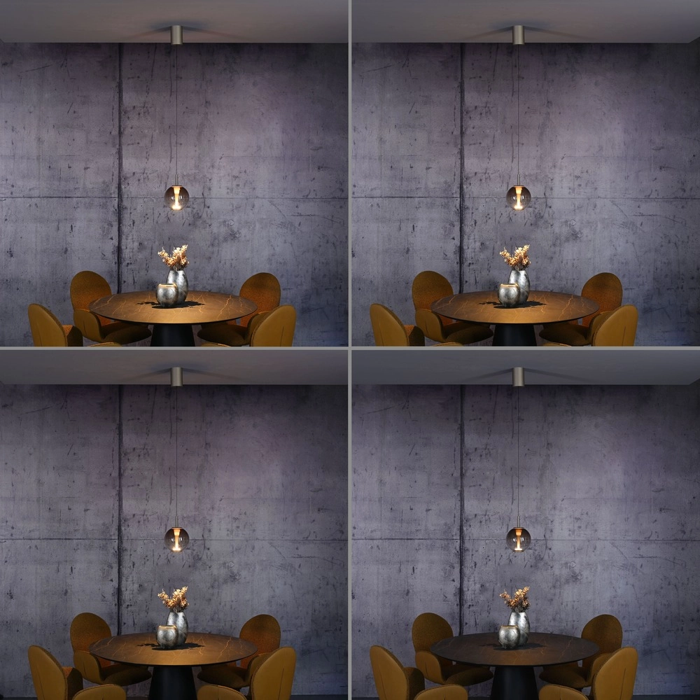 Led pendant light Pure Infinity with amber glass - Ø 18cm Paul Neuhaus 4012248399040