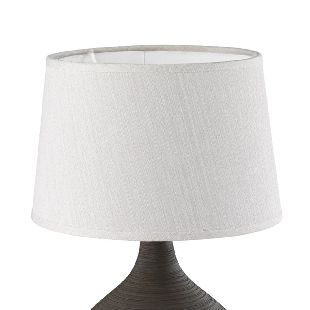 Table lamp Martin 29cm earth brown with white Trio 4017807346268