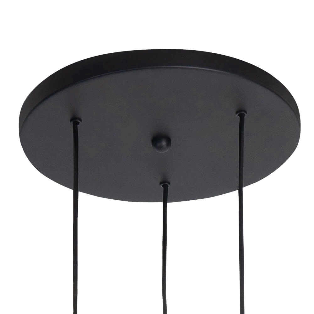 Round pendant hanging lamp Perugia matt gold - 3x GU10 Highlight 8718379046803
