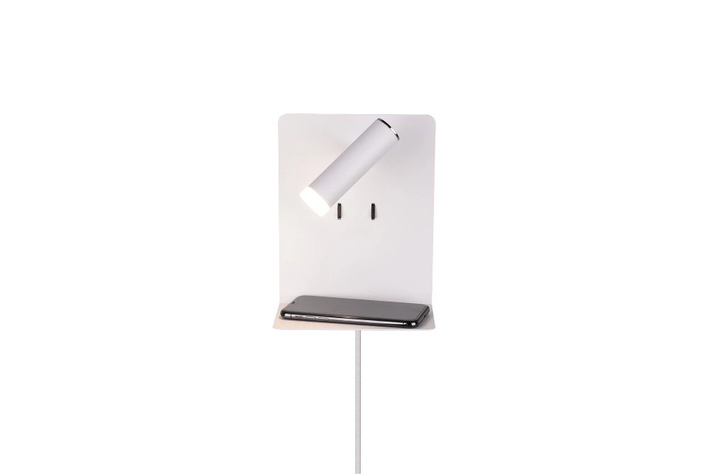 Wall lamp Element with matt white shelf Trio 4017807399875