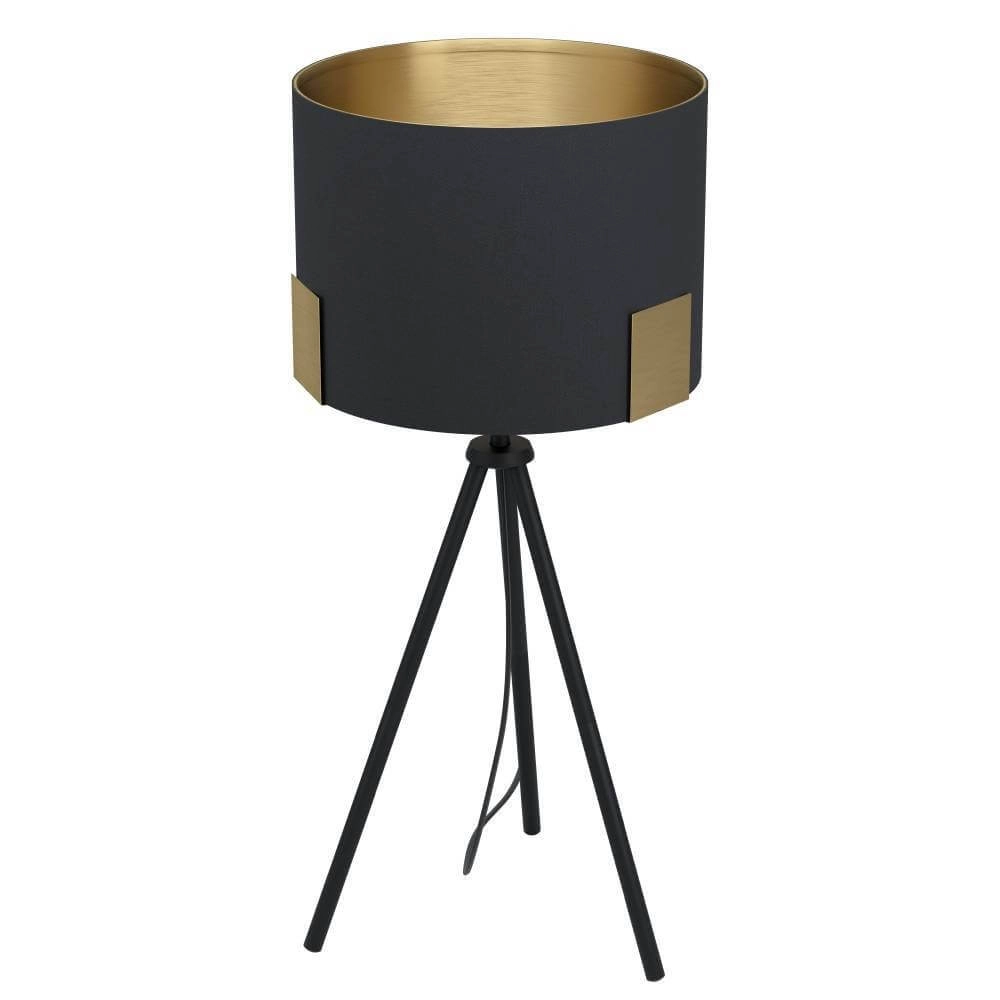 Table lamp Tortola 1 Ø 26cm - black with gold