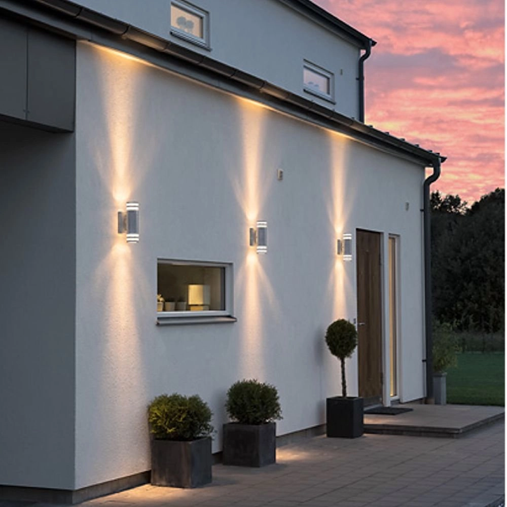 Wall spotlight Modena Up - Down 2-light 28cm zinc grey KonstSmide 7318307516326