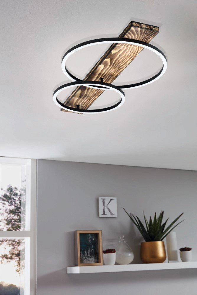 Led ceiling light Boyal with wood Eglo 9002759994082