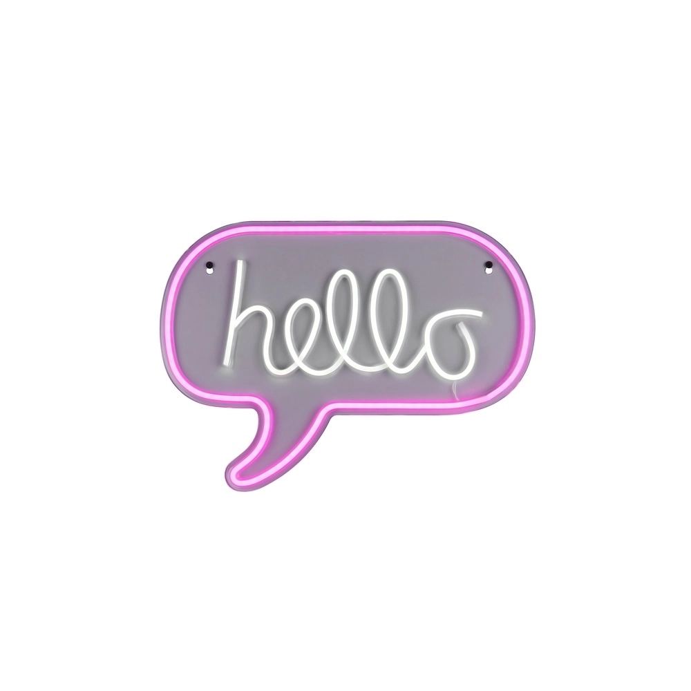 Neon wall lamp Hello pink Trio 4017807657463