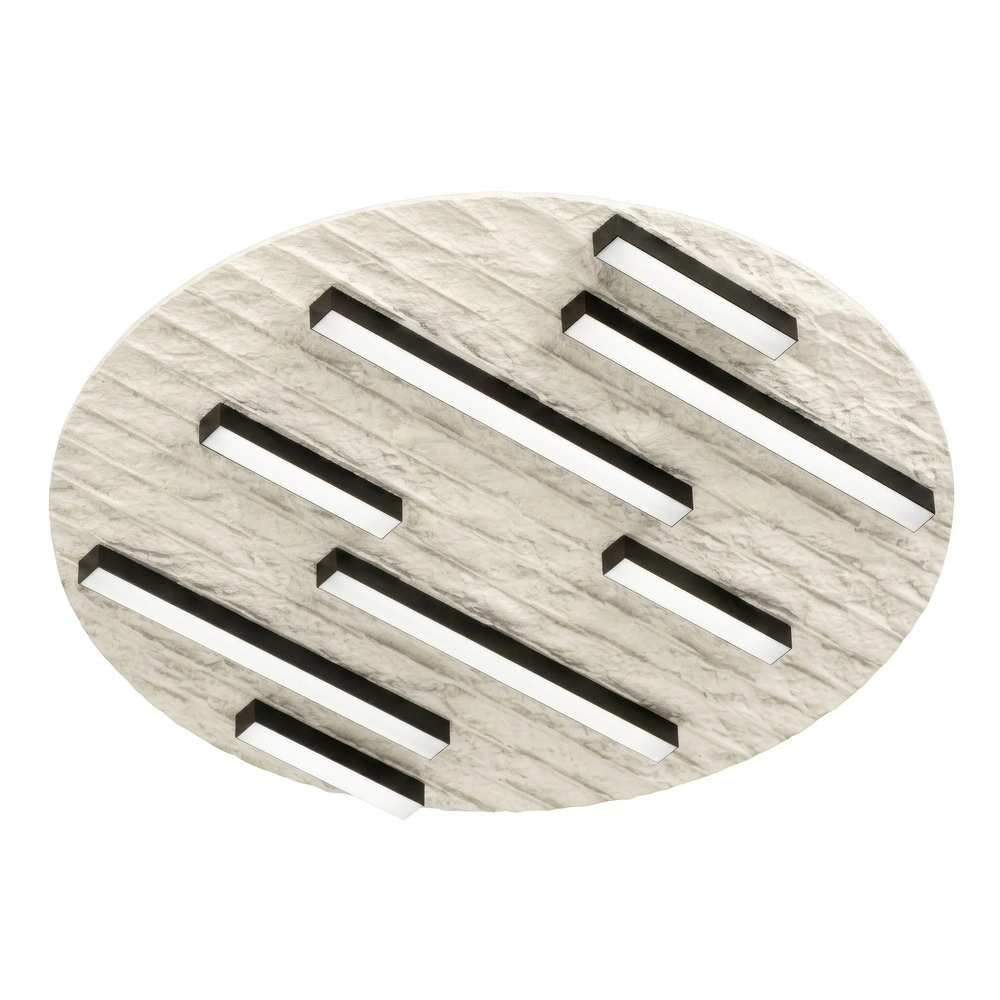 Ceiling lamp Campomarino sand brown Ø 38cm
