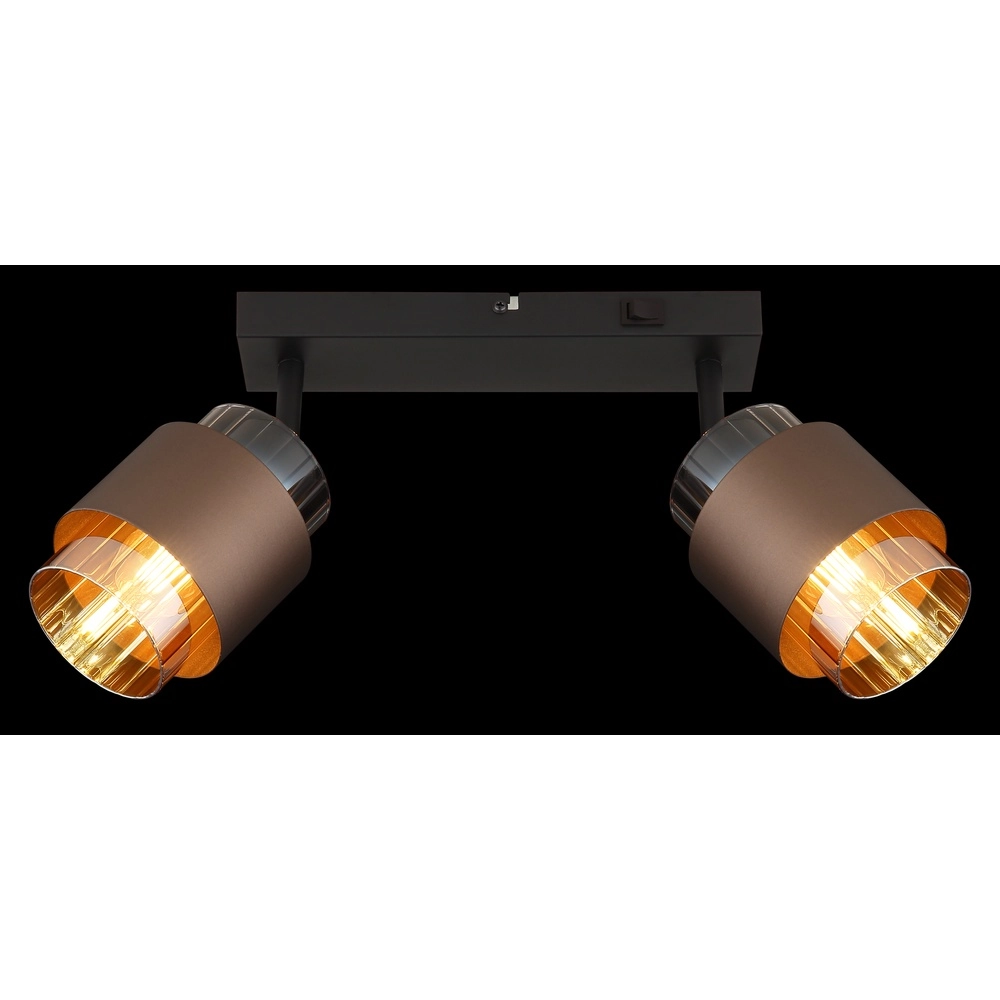 Design ceiling lamp Milley 2-light black Globo 9007371583348