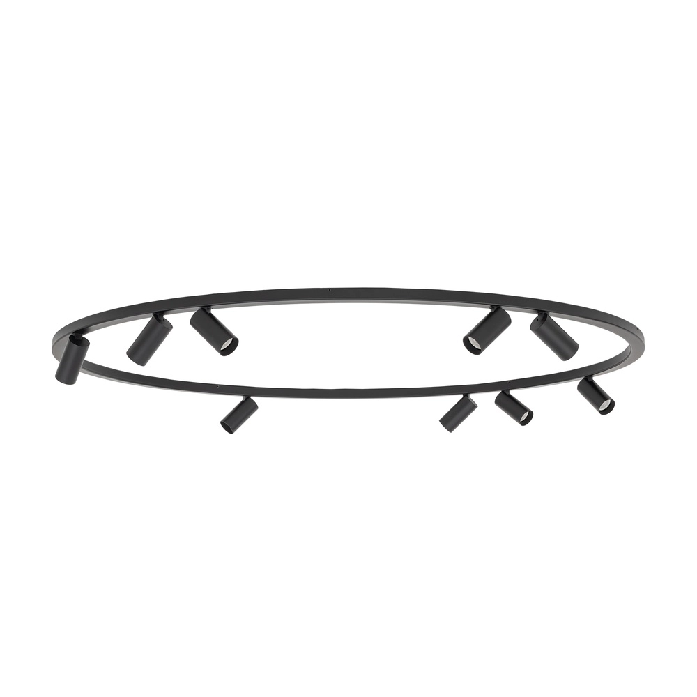 Circle surface-mounted spotlights Fourty 9x GU10 - black Lyora 5903139119504