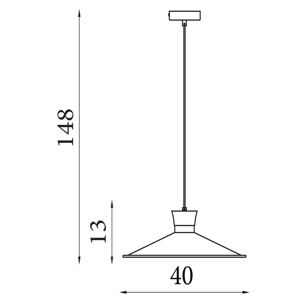 Black pendant lamp Balham design Searchlight 5053423306865