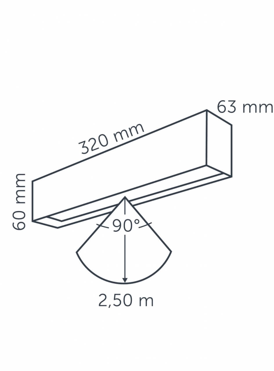 Wall spot EVO DOWN DARK 12 volt LED In-lite 8717051003943