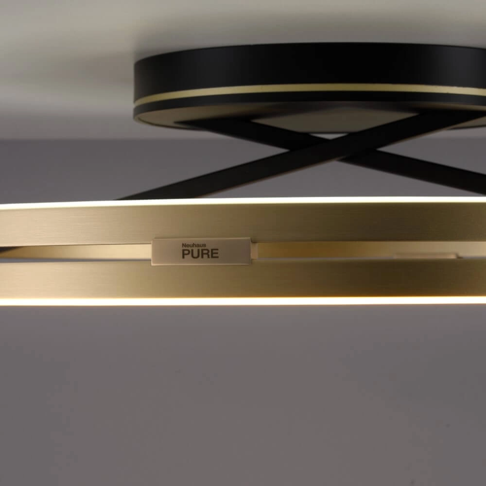 Round ceiling lamp Pure Loop brass Paul Neuhaus 4012248385180