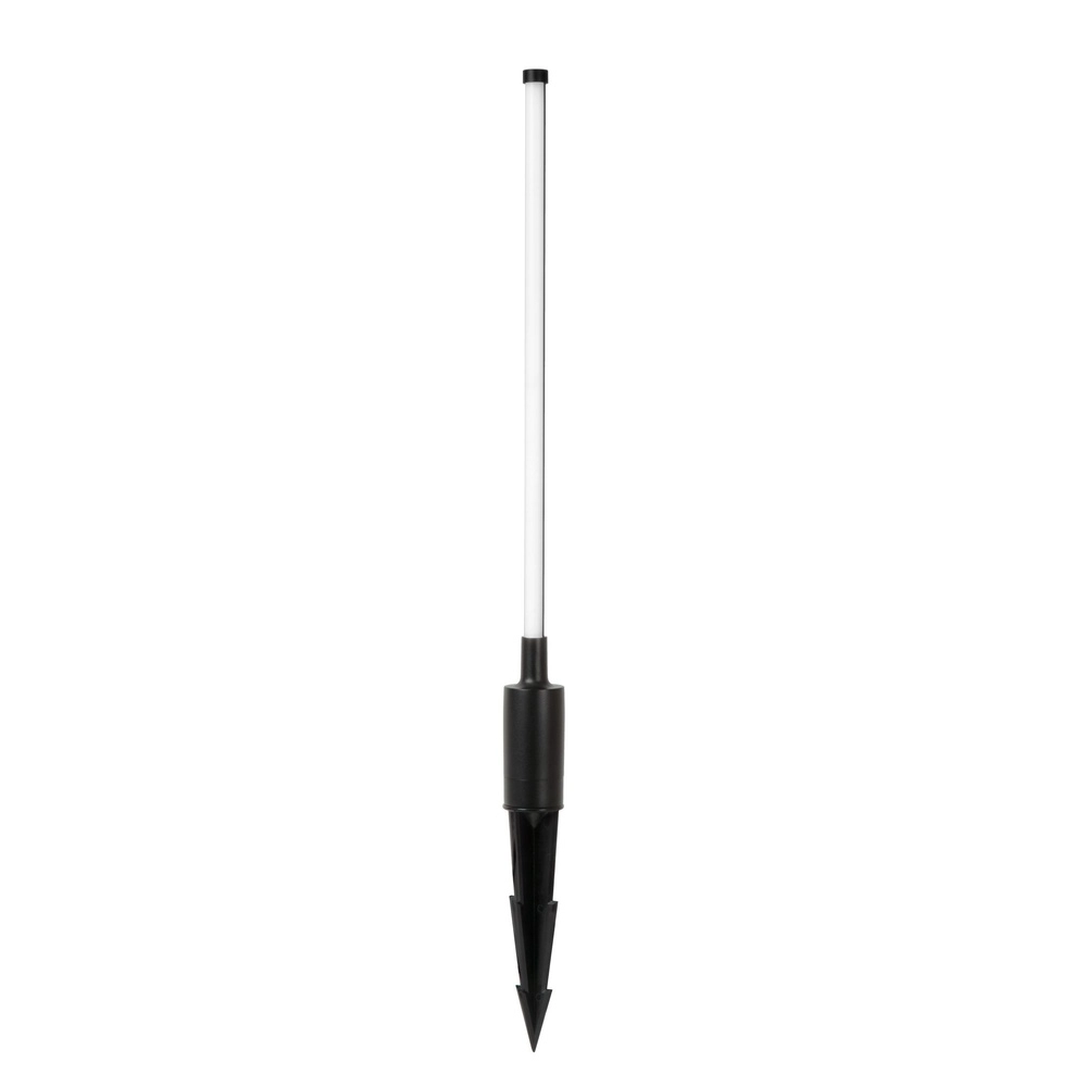 Sleek garden lamp Lornex IP54 black 58cm