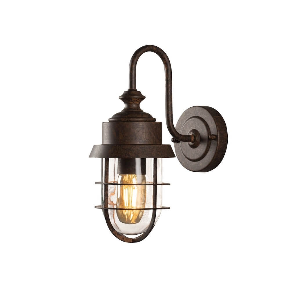 Rusty brown outdoor lamp Cerignola