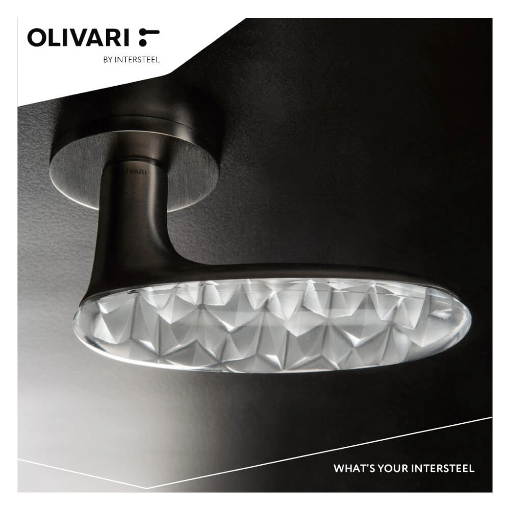 Door handle Crystal Diamond anthracite Olivari 8714186503621