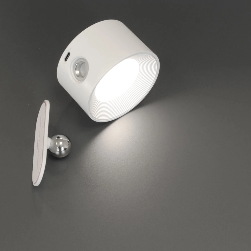 White wall lamp Magnetics design Fischer & Honsel 4052231300493