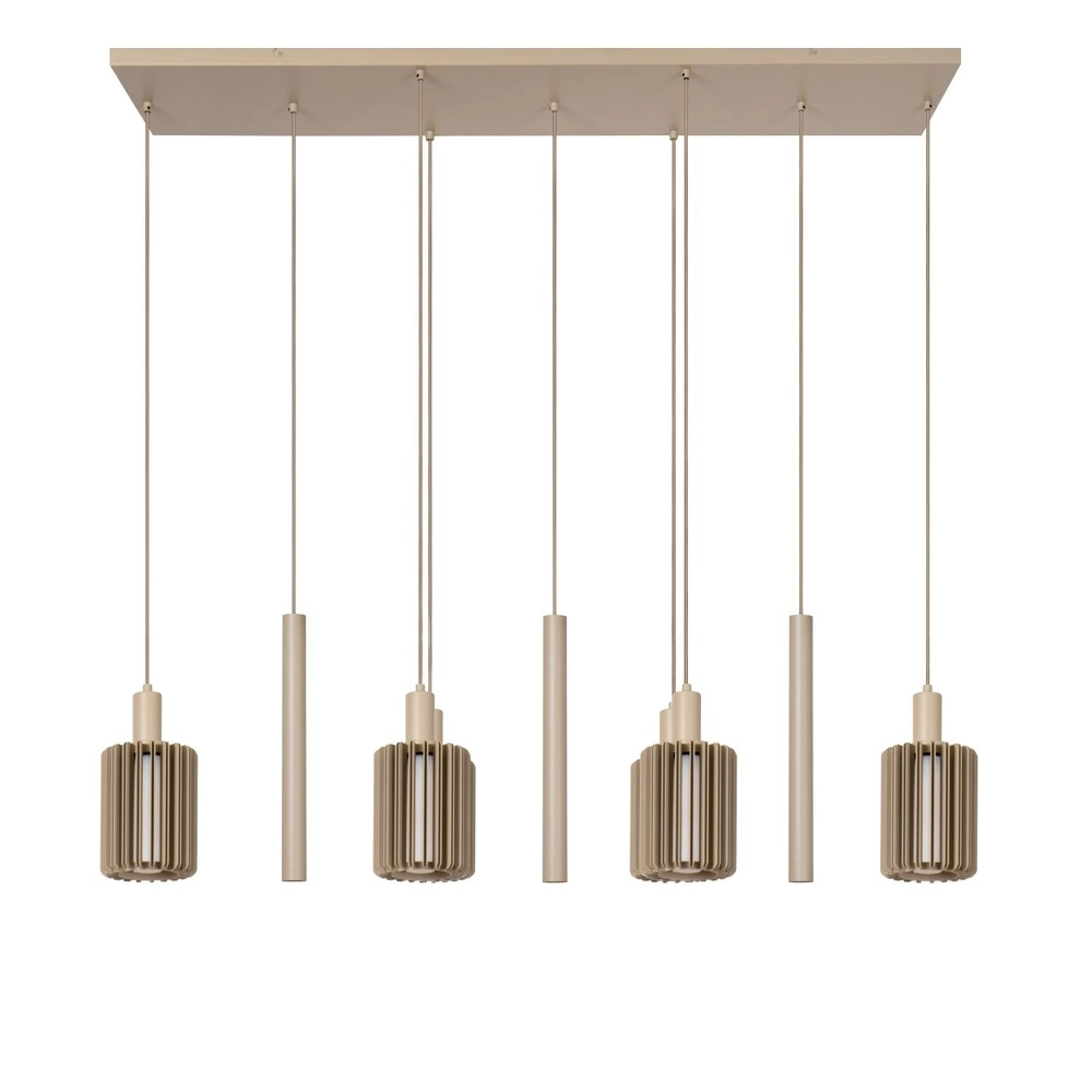 9-light pendant lamp Lambres taupe