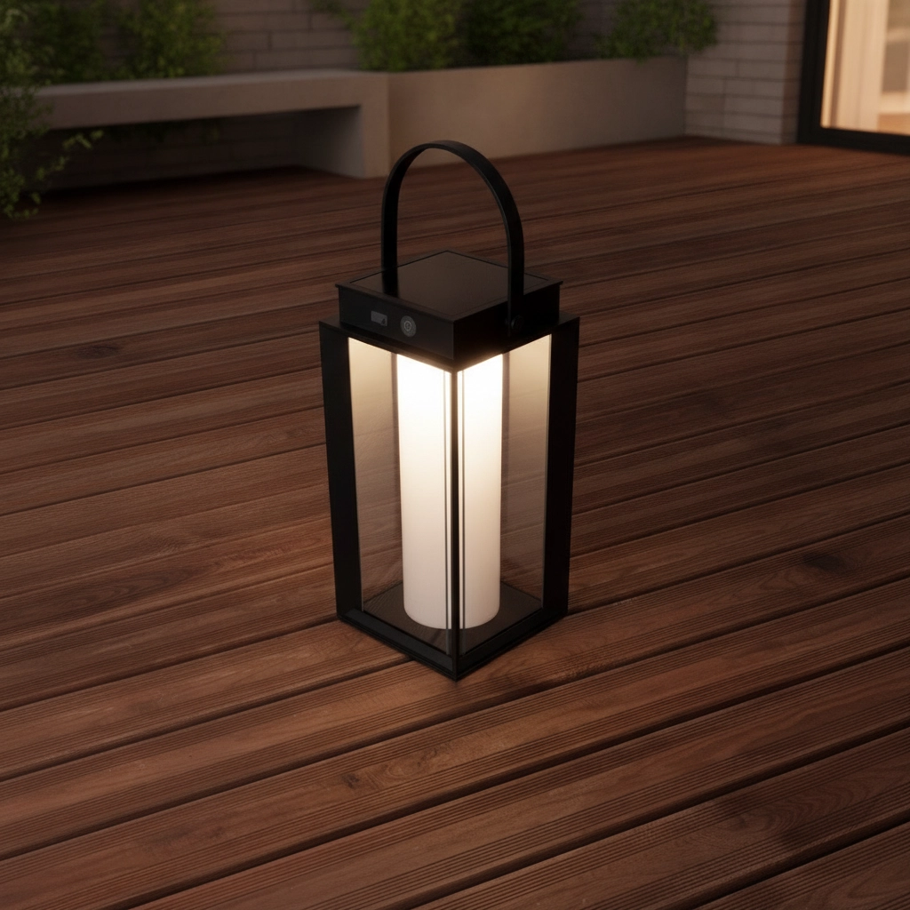 Solar table lamp Verhal anthracite